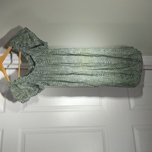 Green Patterned Dress